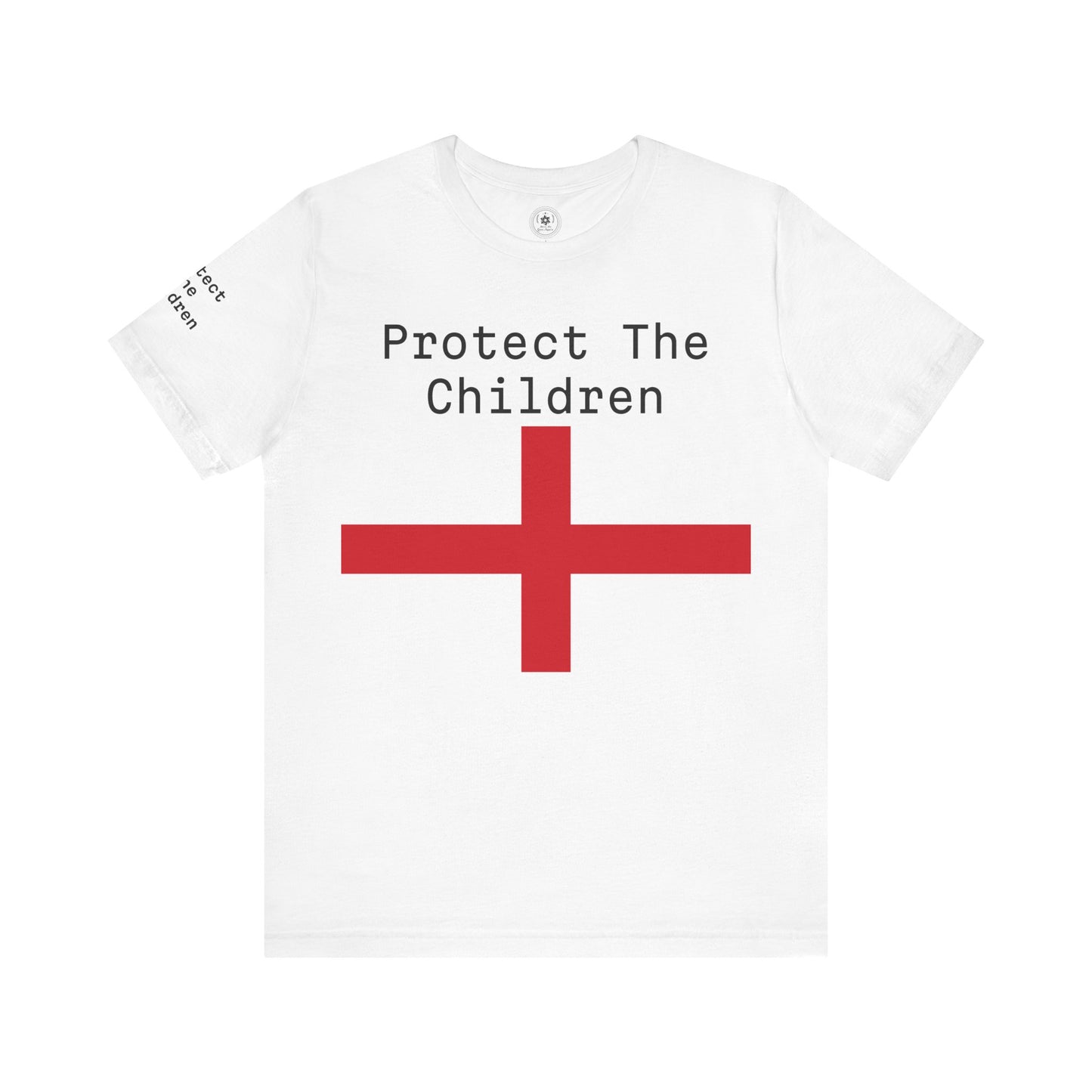 Protect The Children (Protect The Children Right Only Sleeve) Unisex Jersey Short Sleeve Tee