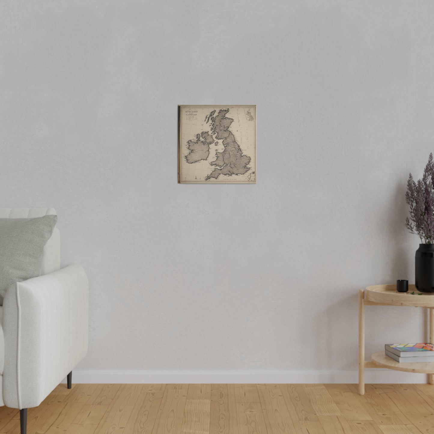 United Kingdom Map Canvas