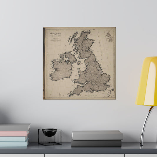 United Kingdom Map Canvas