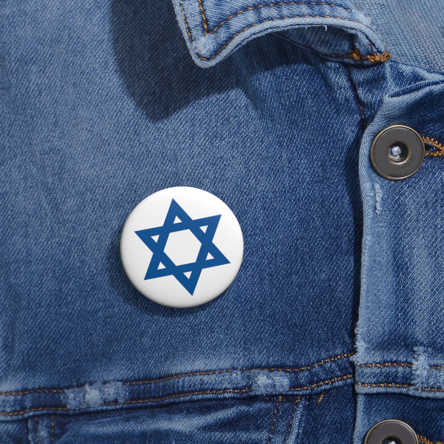 Star Of David Pin Buttons