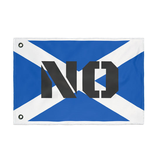 Double Sided Flag - Bold Scottish 'NO'