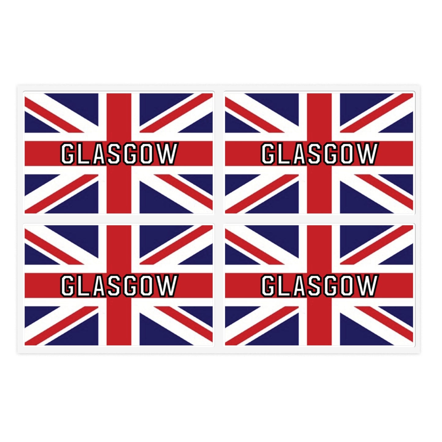 Sticker Sheets Glasgow - (4 Pack)