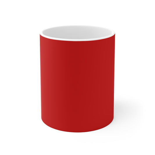 Soviet-Inspired 11oz Red Mug, Retro Coffee Cup, Vintage Gift for History Buffs, Collectible Drinkware, Unique Kitchen Decor