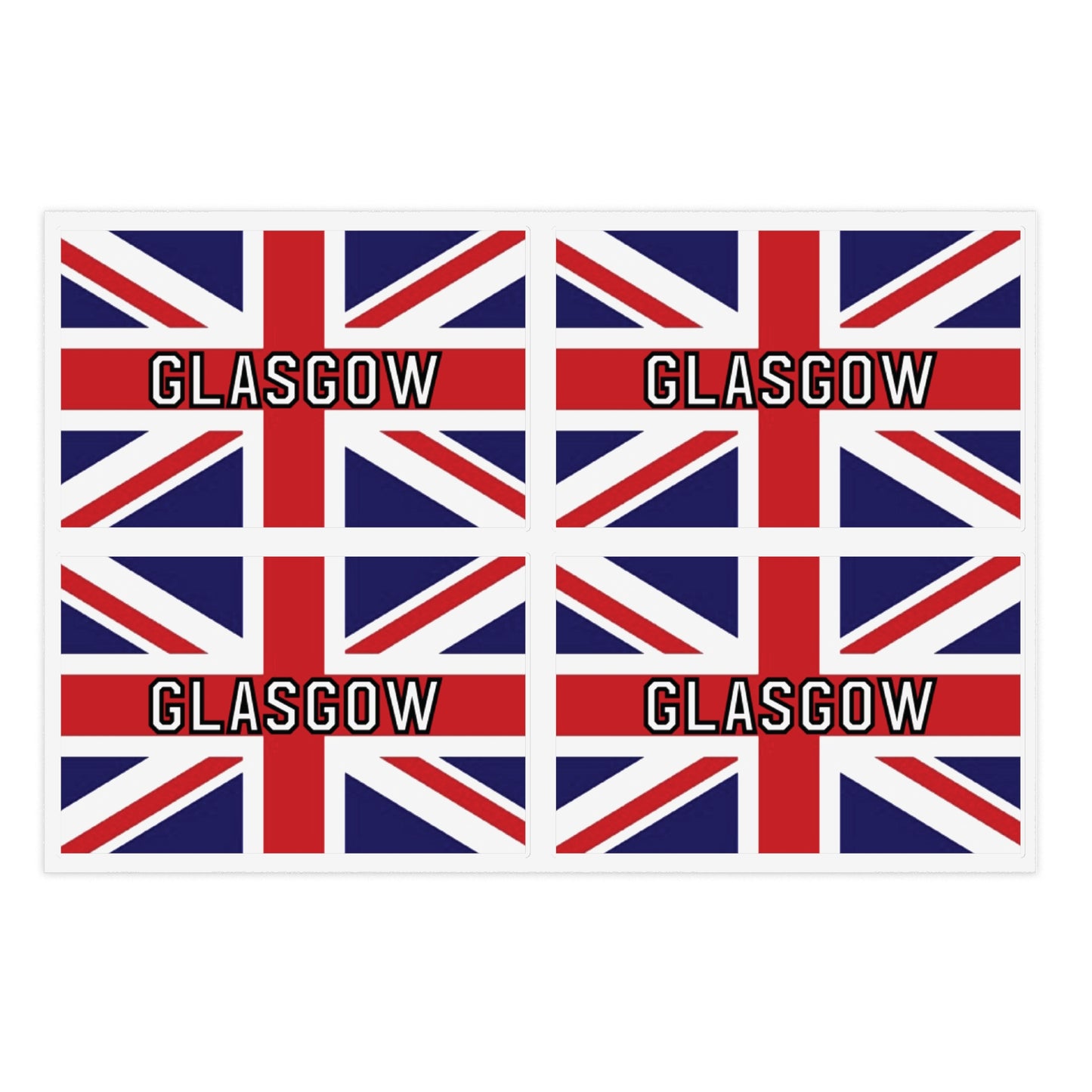 Sticker Sheets Glasgow - (4 Pack)