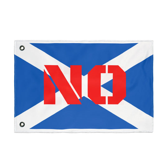 Double Sided Flag - Bold Scottish 'NO'