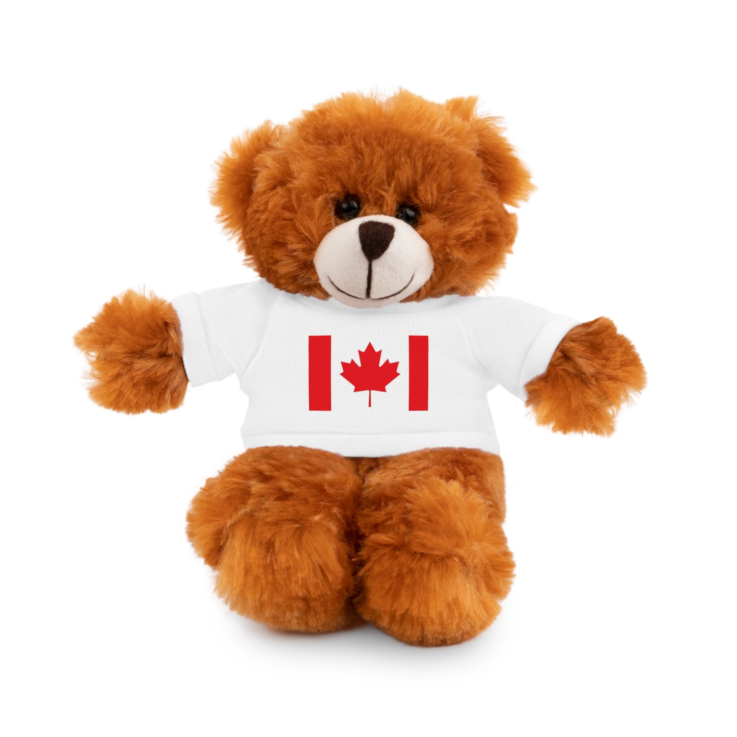 Canada Flag - Stuffed Animals with Tee