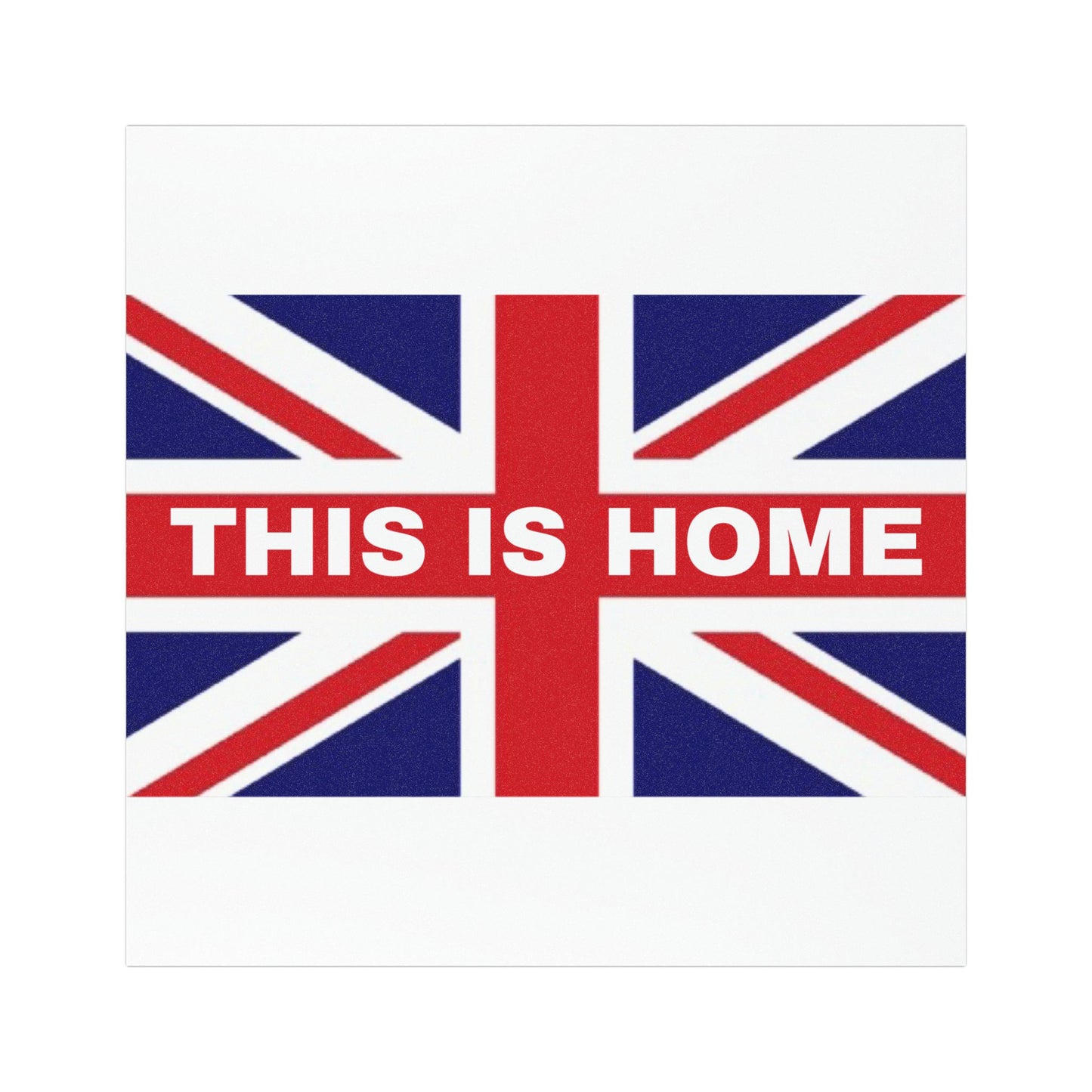 This Is Home (UK Flag) Car Magnet