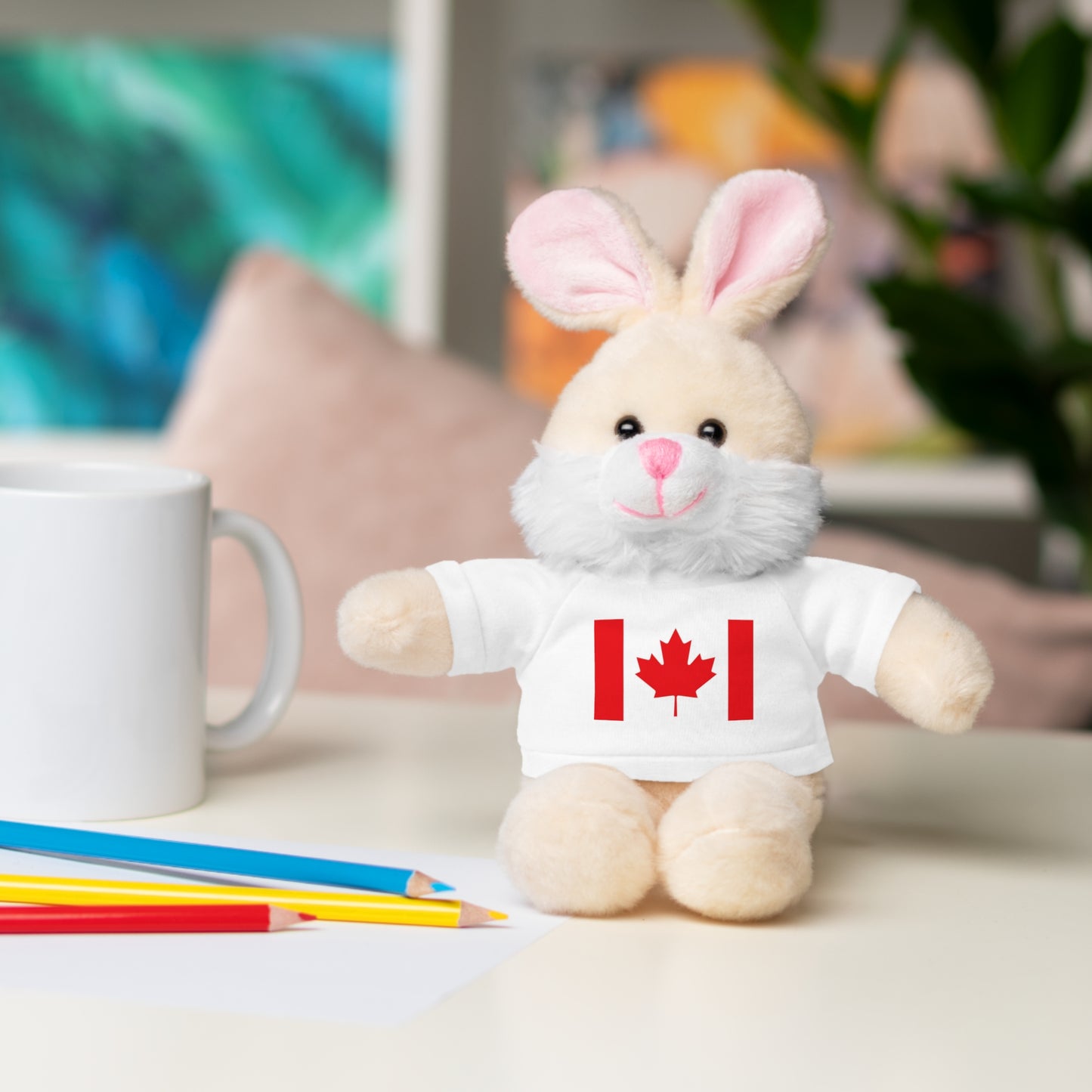 Canada Flag - Stuffed Animals with Tee